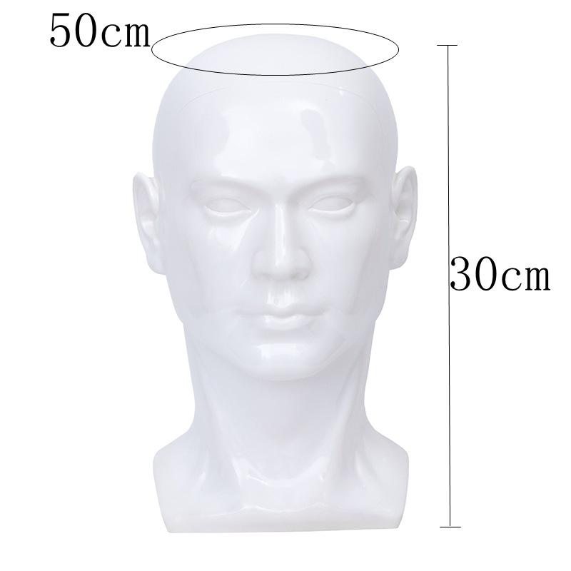 Displaying Head Professional Mannequin Model PVC Male Mannequin for Wigs Hair Making Mannequin Glasses Hat Display Model