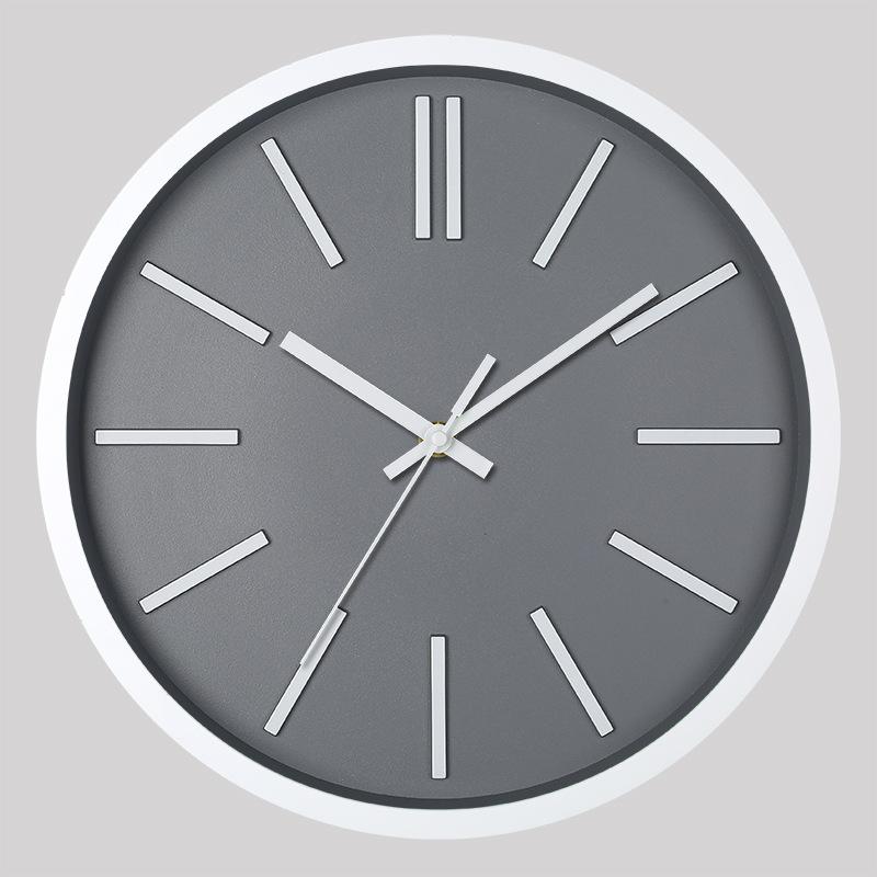 12 Inch 30CM Silent Wall Clock, Creative and Fashionable, Three-dimensional Digital Minimalist Clock for Home Living Room