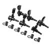 6PCS Guitar Locking Tuners Triangular Head String Tuning Key Pegs Machine Heads Replacement 3 Right 3 Left GC402A Black