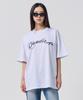 OUNDERR 3D Logo Print Short Sleeve T-Shirt (White Gray)