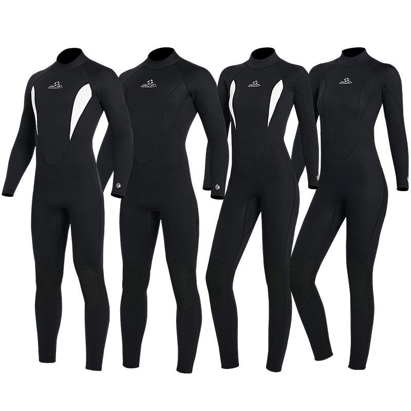 3mm Neoprene Wetsuit Men Women Warm Suit Snorkeling Surfing Swimming Winter Diving