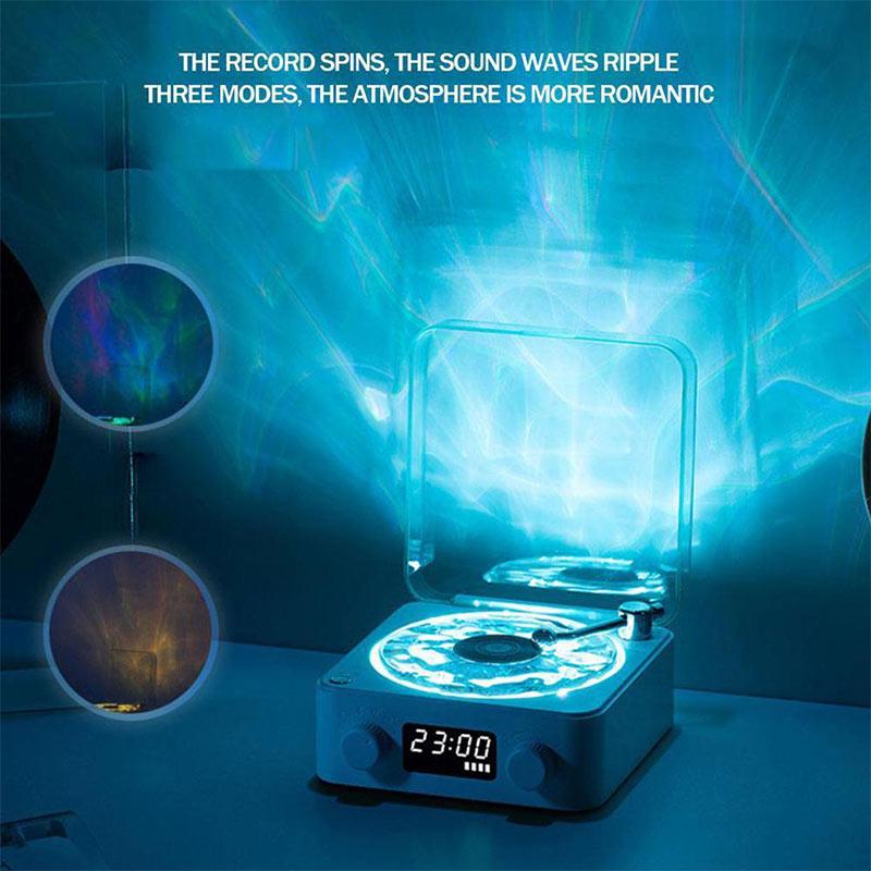 Small Retro White Noise Bluetooth Speaker Portable Vintage Sleep Aid Bluetooth Speaker Subwoofer With Rgb Light