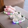 Baby Girls Shoes With Led Lights Soft Bottom Toddler Shoes For Kids Luminous Glowing Children Casual Led Shoes Toddler Sneakers