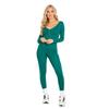 Missy Empire Womens/Ladies Plunge Bodycon Long-Sleeved Jumpsuit