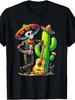 Skeleton Mariachi Cinco De Mayo Fiesta Guitar Cactus Vibe Unisex T-Shirt | Same For Men And Wom