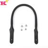 New Solid Color PU Leather Bag Strap and Handle in Black - Replacement Handbag Accessory