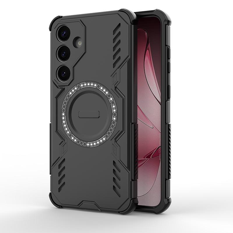 Armoured Shockproof Magnetic Case For Samsung Galaxy S25 Plus Ultra Edge A55 A26 A16 A06 Wireless Charging Case