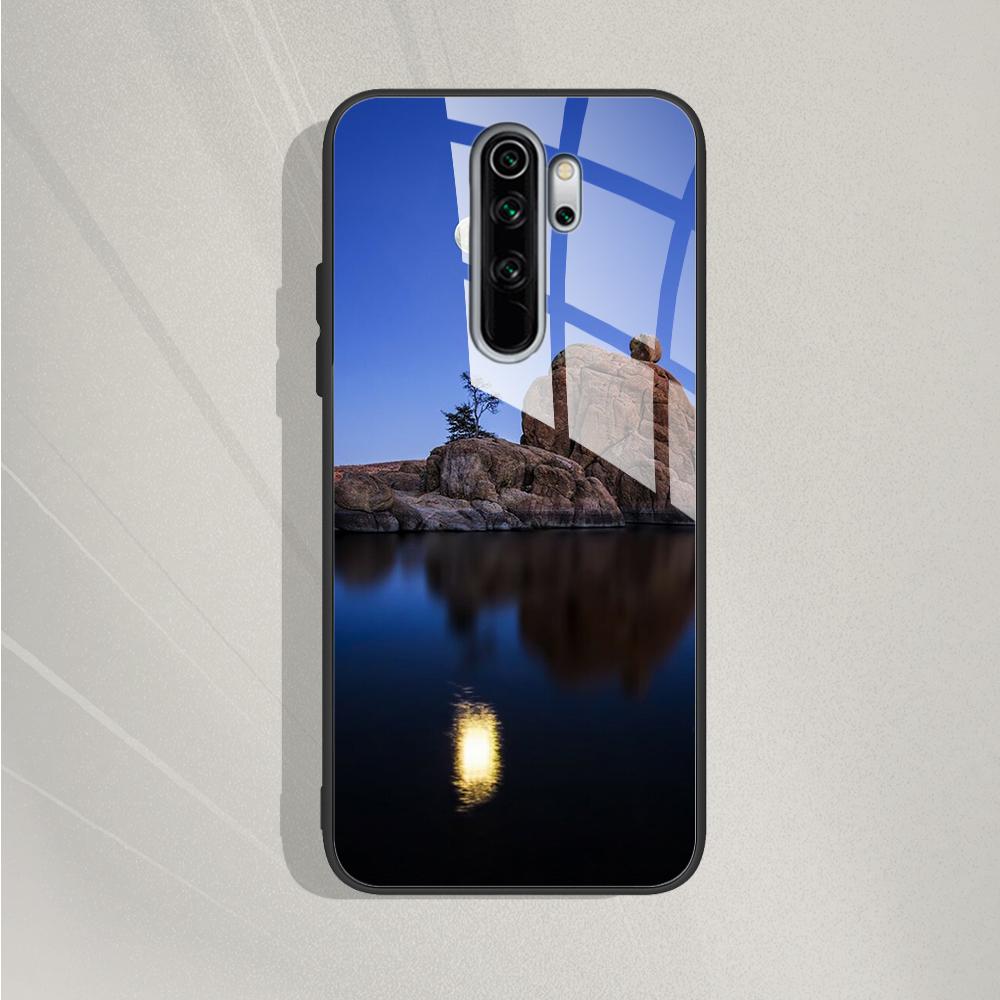 For Xiaomi Redmi Note 8 Pro Case Tempered Glass Pattern Silicone Cover Phone Cases For Redmi Note 8 Note8 Note 8T 8 t Fundas