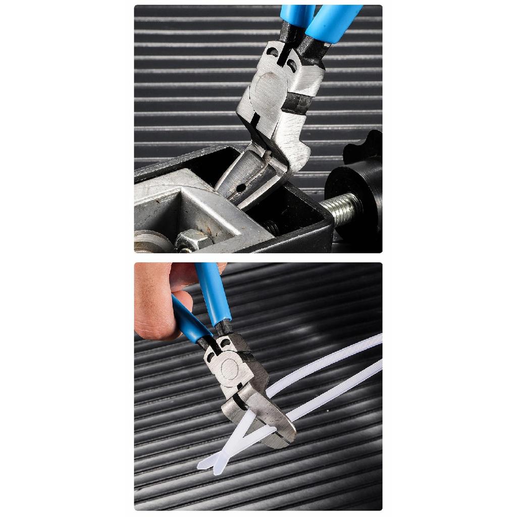 Multifunctional Car Clip Pliers Diagonal Pliers Car Rivet Tightening Pliers Wire Stripping Plier Staple Screwdriver Removal Tool
