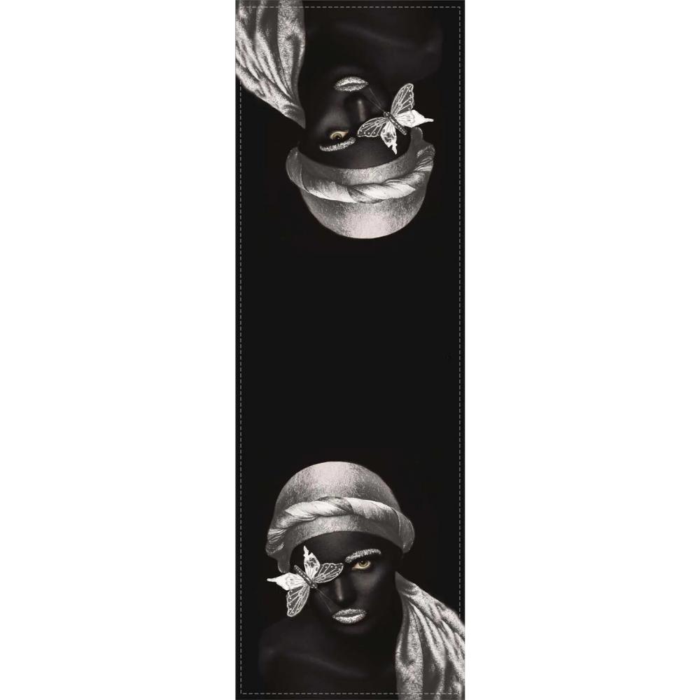 40x140 cm țesătură din piele de căprioară premium, țesătură rezistentă la pete, tipărire digitală, pastă de masă VHR-8