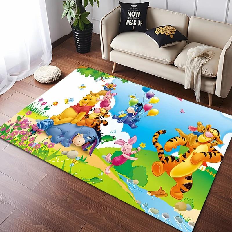 Best Seller!Winnie The Pooh Themed Carpet Kids Room LivingRoom Sofa King Size Mat Multi-scene All Seasons Rug Free Shipping Gift