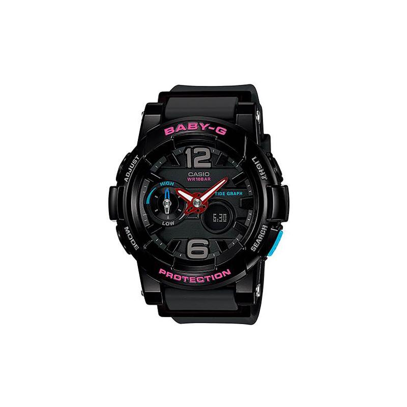 

Casio CASIOBABY-G Theme Series Classic Disc Personalized Digital Waterproof Sports Vibrant Marine Style New Color Series Quartz Movement BGA-180-1B чёрный