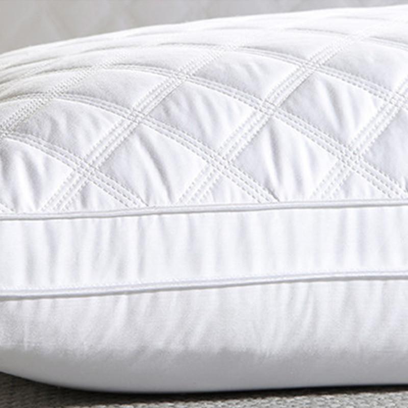 Luxurious Pillow Neck Pillows For Sleeping Bed Pillows 100% Cotton Shell Down Proof King Queen