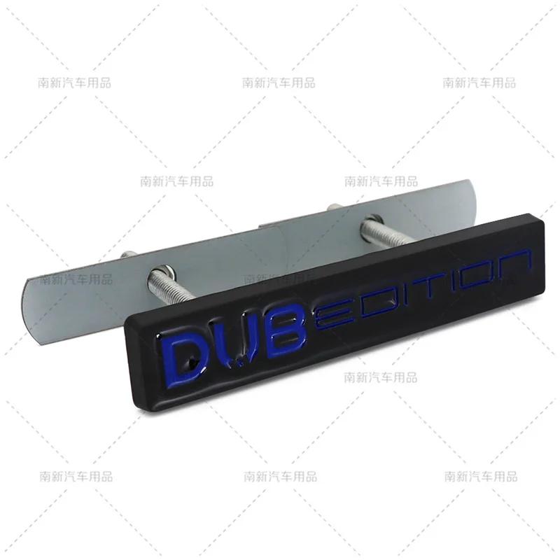 1Pc 3D Metal Car DUB EDITION Logo Rear Trunk Front Grille Decals Emblem Badge Sticker For Passat Polo Golf GTI Touran Tiguan