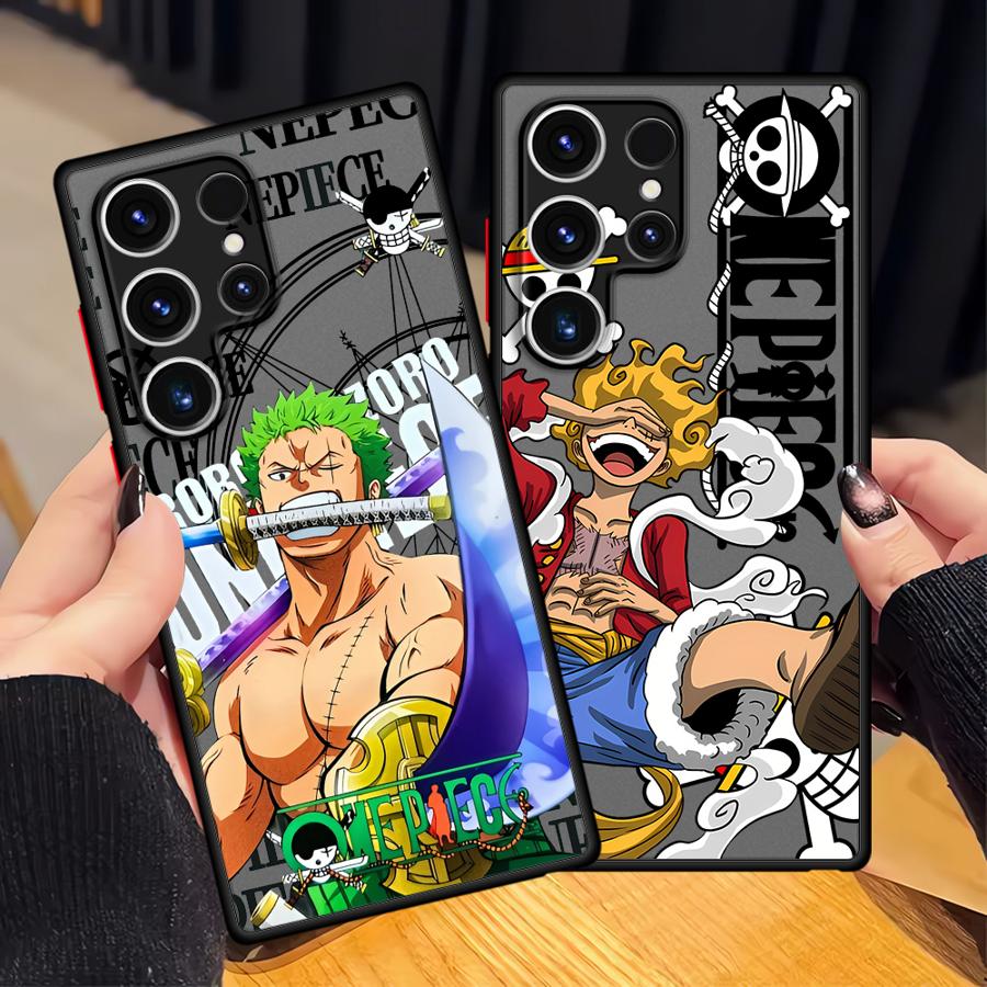 One Piece Cool Zoro Funda Back Phone Cover Case for Samsung Galaxy S24 Plus S21 Note 20 Ultra 10+ S23 FE S20 FE S22 S25 Ultra