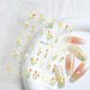 5D Blumen Nageltattoos Tulpen Design Frühling Blumige Blätter Selbstklebende Nagelaufkleber Kleine Frische Blumen Slider Maniküre Dekor