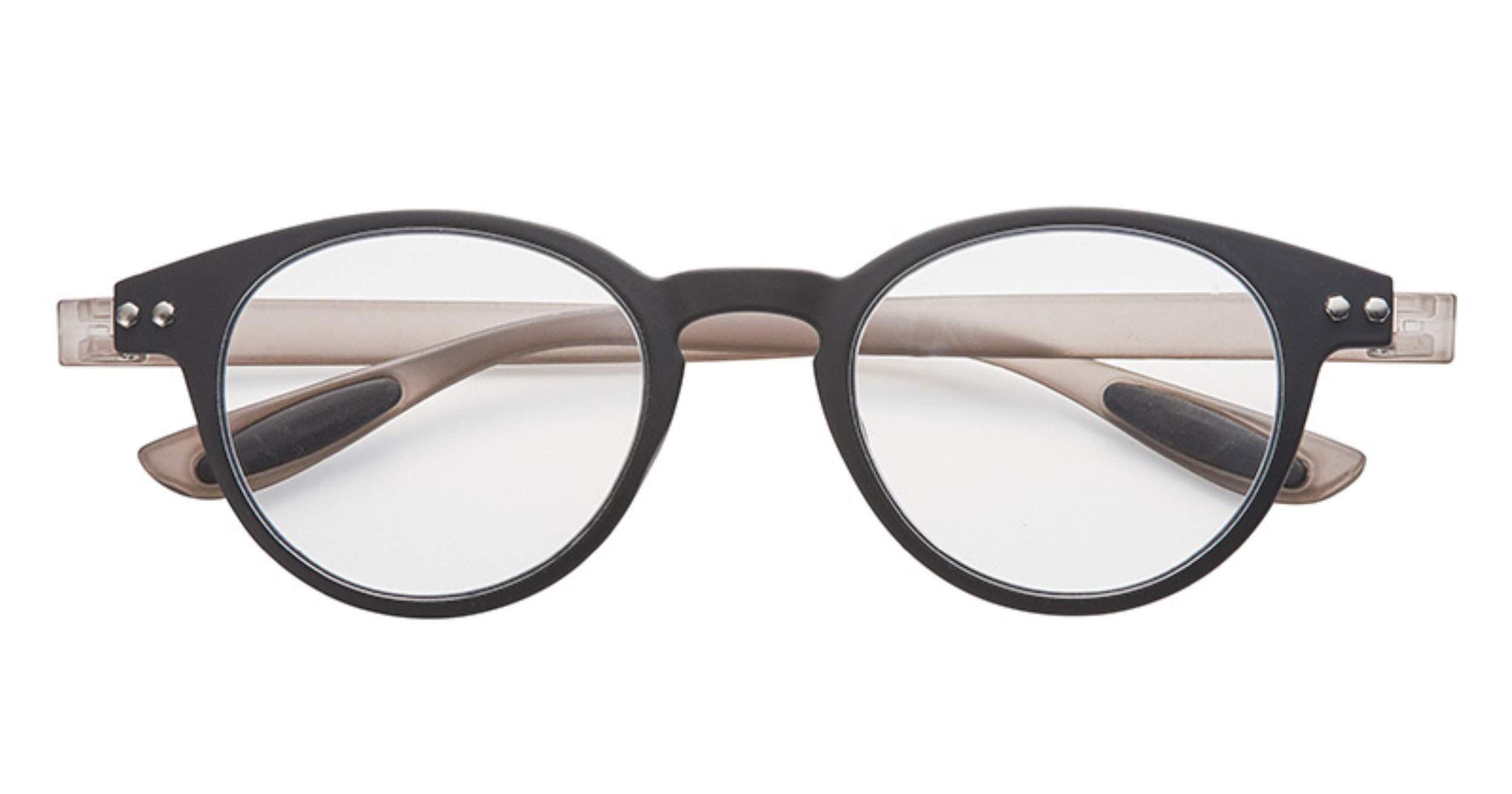 

Reading Glasses Blue Light Cut Portable Lightweight Stylish Boston Colorook Frequency Lightweight Shape Memory BlackGray +1.00 (Colorlook Frame)