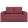 Sleeper Sofa 60 cm Wine Red Fabric