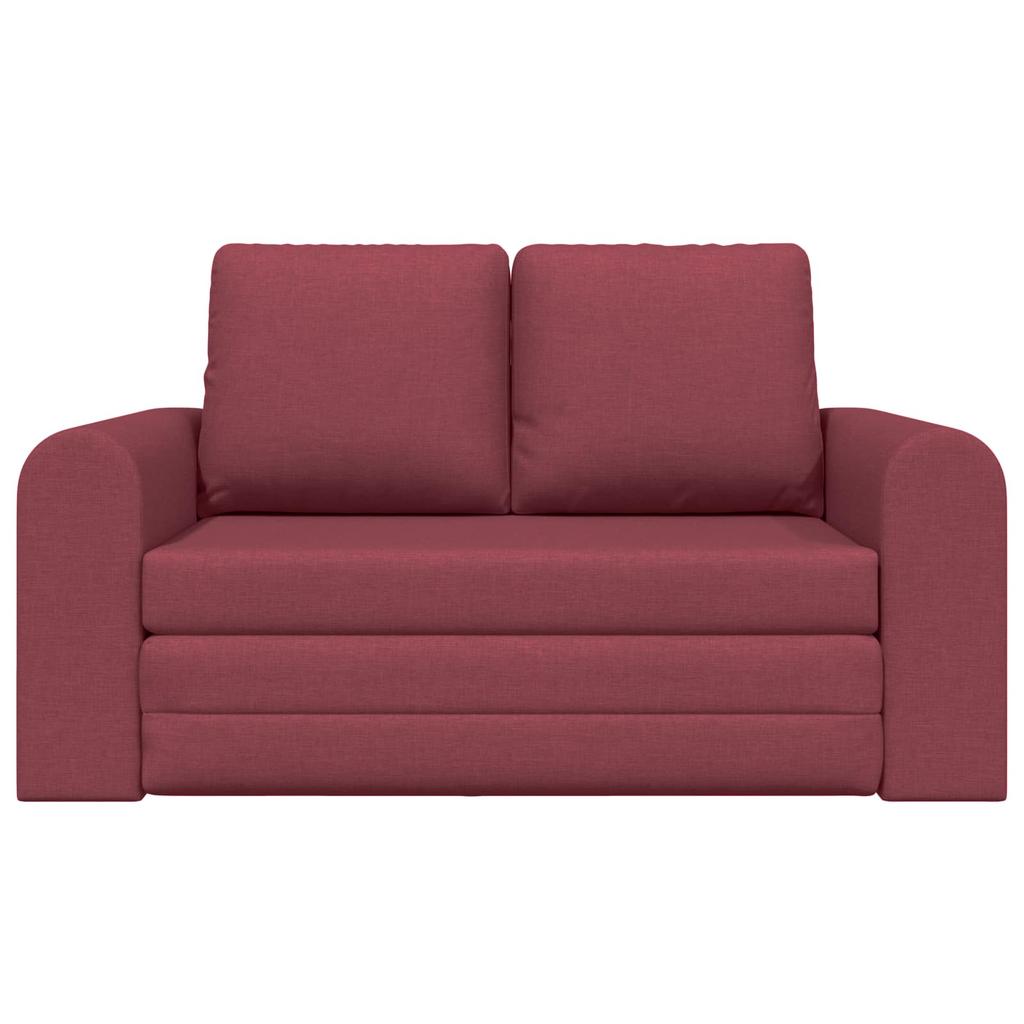 Sleeper Sofa 60 cm Wine Red Fabric