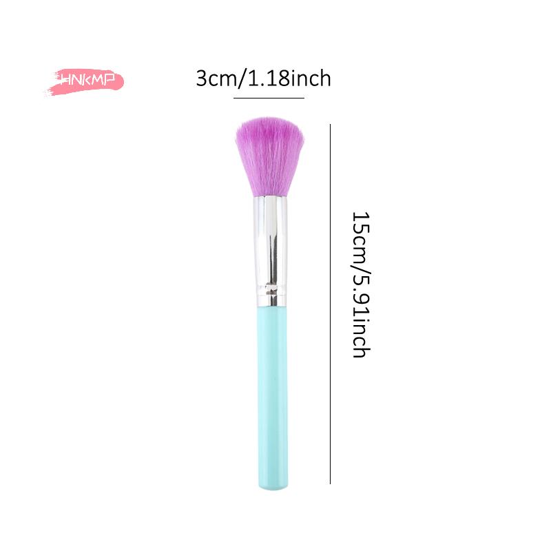 1Pc Professional Long-Handled Nail Dust Cleaning Brush Super Fluffy Nail Art Makeup Brushes for Manicure Tools