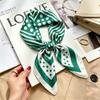Spring and Autumn thin flight attendant occupation small scarf headscarf small square scarf female foreign style literary Korean versatile cartoon sil