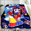Digital Circus Adventure Blanket Flannel Throw for Sofa, Indoor, Camping, Living Room, Office, Chair, And Bed Soft Birthday Gift