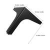 2Pcs Metal Triangle Furniture Legs Strong Stable Sofa Cabinet Coffee Table Dresser Replacement Feet Floor Protector