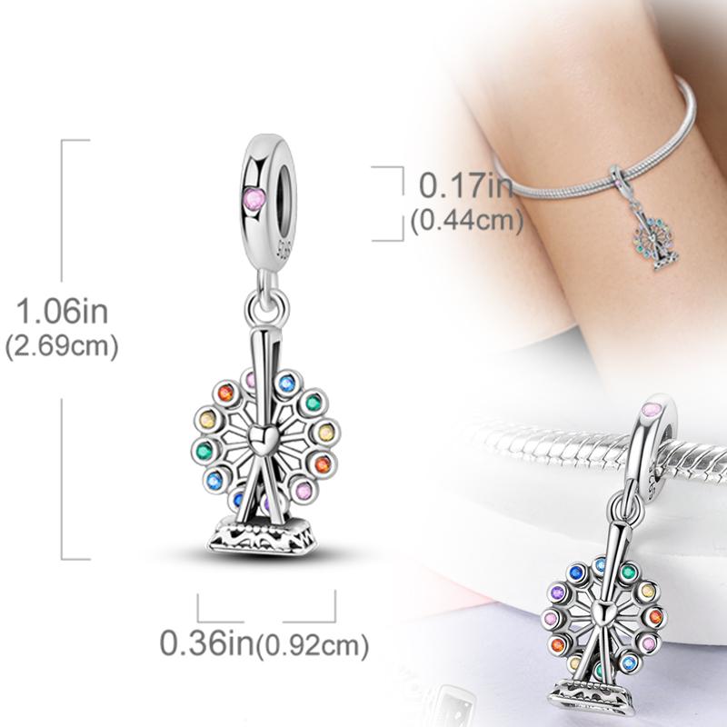 New Original Copper Charms Beads Pendants For Original Bracelet Necklaces Charm Women Diy Jewelry Gifts