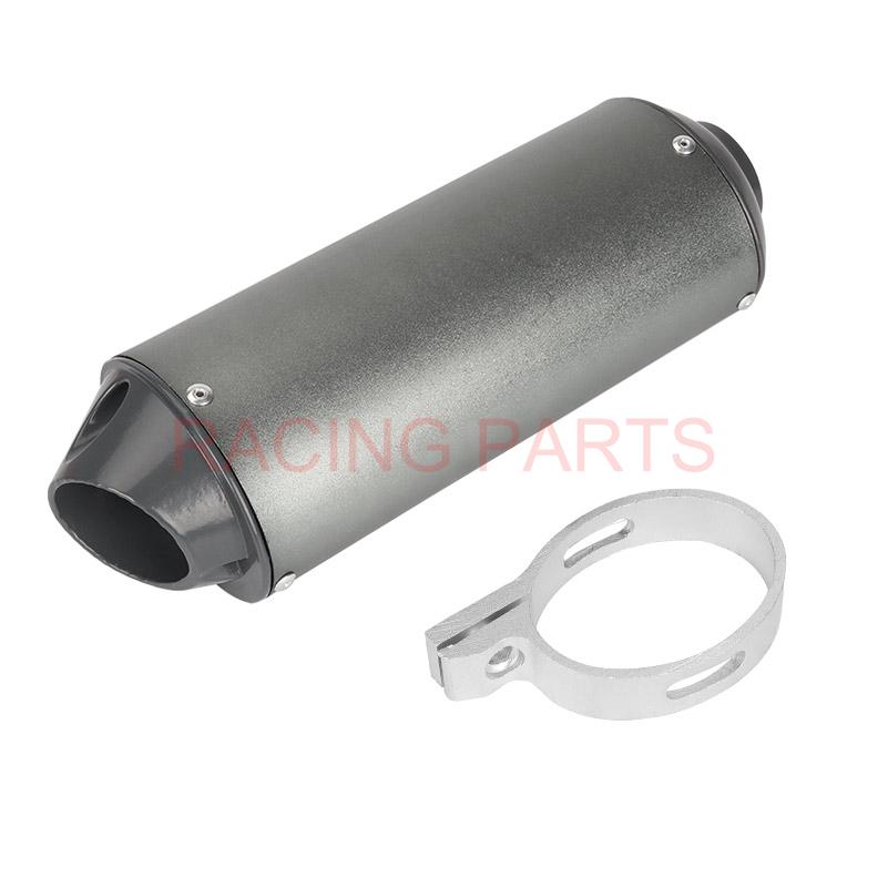 38mm 32mm 28mm Motorcycle Exhaust Muffler Tip Pipe for 125 150 160cc Dirt Pit Bike ATV black Grey Kayo BSE