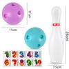 Light Up Bowling Set Bowling Pins Games For Kids Toddler Bowling Ball Set Glow In The Dark Games Parent Children Interactive Toy
