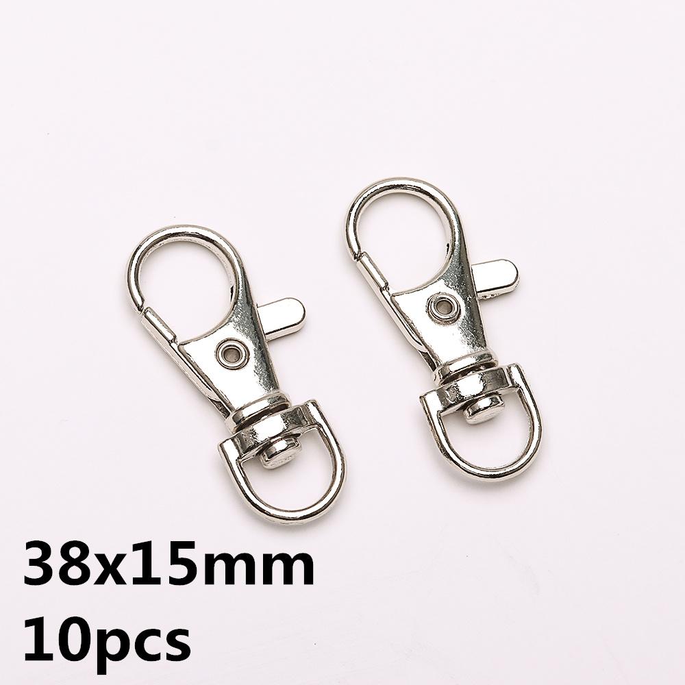 5-10pcs/Lot Lobster Clasp Hooks Spring Buckles Dog Chain Snap Hook Key Ring Swivel Connector Carabiner Handbag Belt Strap Clasp