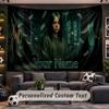 Wall Hanging Tapestry Custom NameBillie Eilish Pattern Personalized Printed Fabric Wall Decor