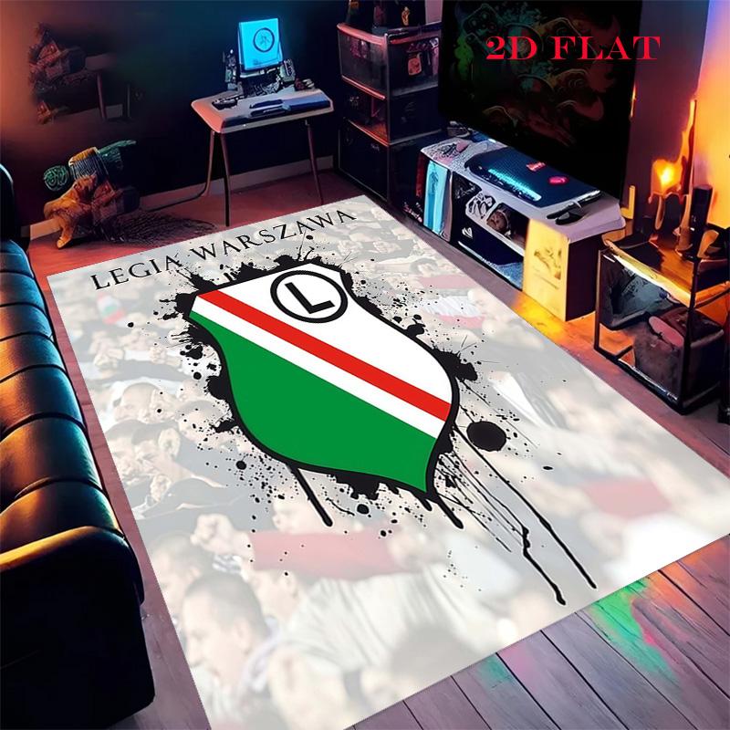 Legia Warsaw poster Carpet Rug for Living Room Bedroom Home Sofa Decoration,Kids play Nonslip Floor Mat