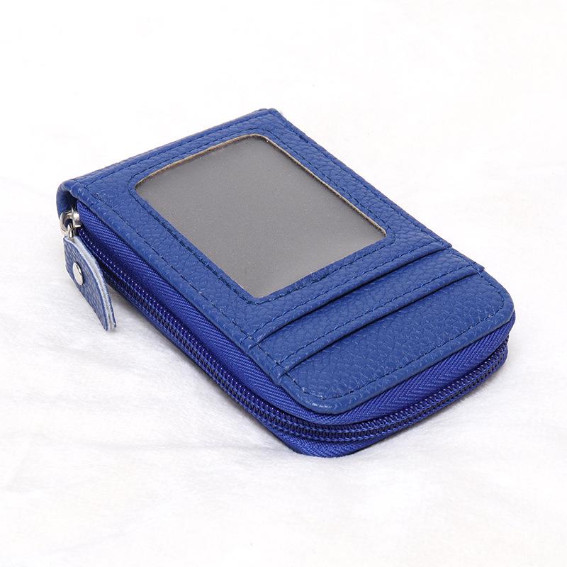 Multi-Color Anti-Theft Zipper Card Holder Wallet