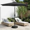 Garden Umbrella with LED Lights and Base 270 X 270 Cm