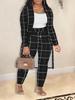 Women's 3-Piece Fashion Sets with Printed Blouse, Pants, and Cardigan In Multiple Colors and Patterns