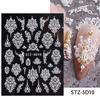 3D Floral Nail Art Stickers: Camellia & Tulip Embossed Adhesive Designs