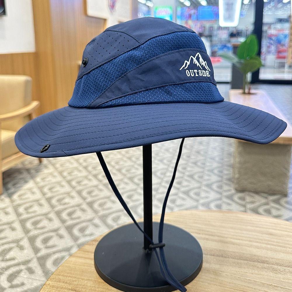 Waterproof Men Fisherman's Hat Quick-dry Sun Hat Simple Folding Bucket Hat  Unisex