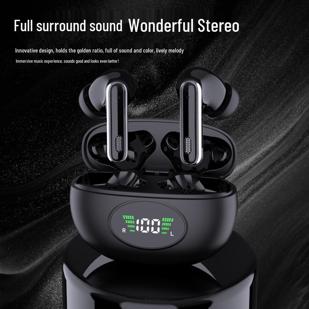 Cross-border Wireless Bluetooth In-ear Headphones with ANC, Digital Display & Long-lasting Battery Life for Sports