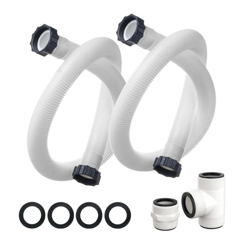 

Pool Hose Adapter Set for Efficient Water Circulation Above Ground Pools Pump Replacement Hose Pool Filter Connector 1