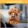 Cute Cartoon Skull Pumpkin Pattern Acrylic Pendant For Decoration Halloween
