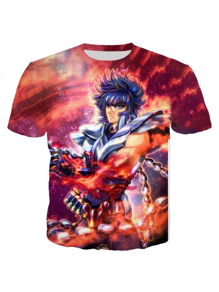 Summer New Harajuku Saint 3D Printed Street Fashion Casual Children's Clothing T-shirt Round Neck Short Sleeved Top