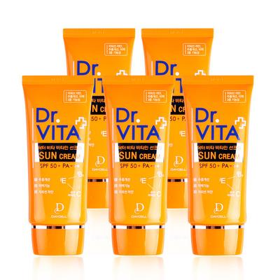 Non-sticky Daycell Vitamin Sunscreen 50g X 5
