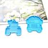 Shiny Glossy Cartoon Car School Bus Ornament Silicone Epoxy Resin Mold DIY Keychain Pendant for Anniversary Gift