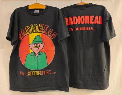 Vintage Radiohead On Computer 90s Tour Band TShirt RARE 2 SIDED PA6570 Unisex T-Shirt