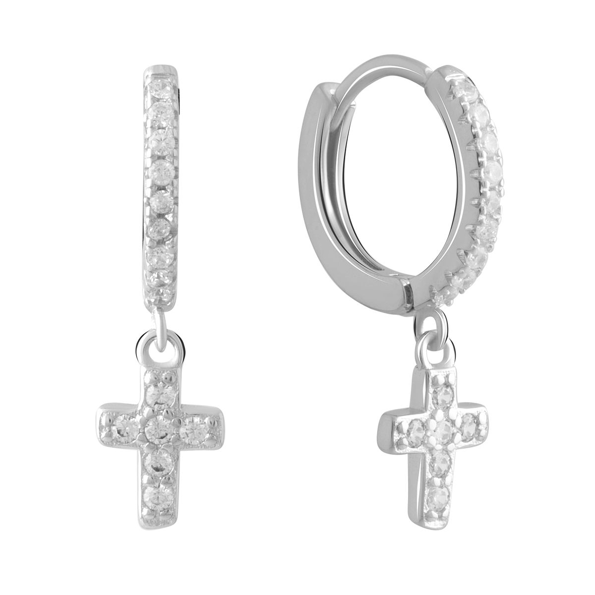 

Срібна каблучка з фіанітами (2081333) білий