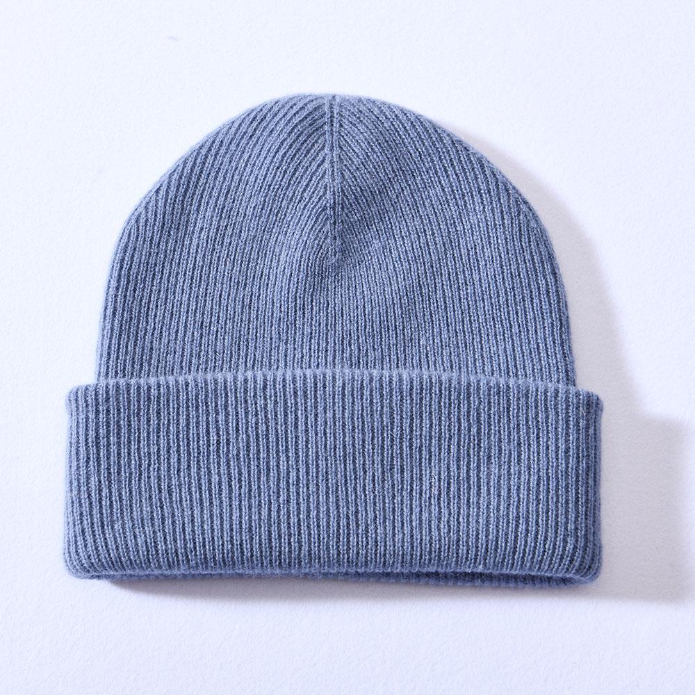 Jxwatcher Merino Wool Skull Luxury Wool Knitted Beanie Winter Bennie Caps Women Soft 100% Pure Wool Beanie Hats with Custom logo