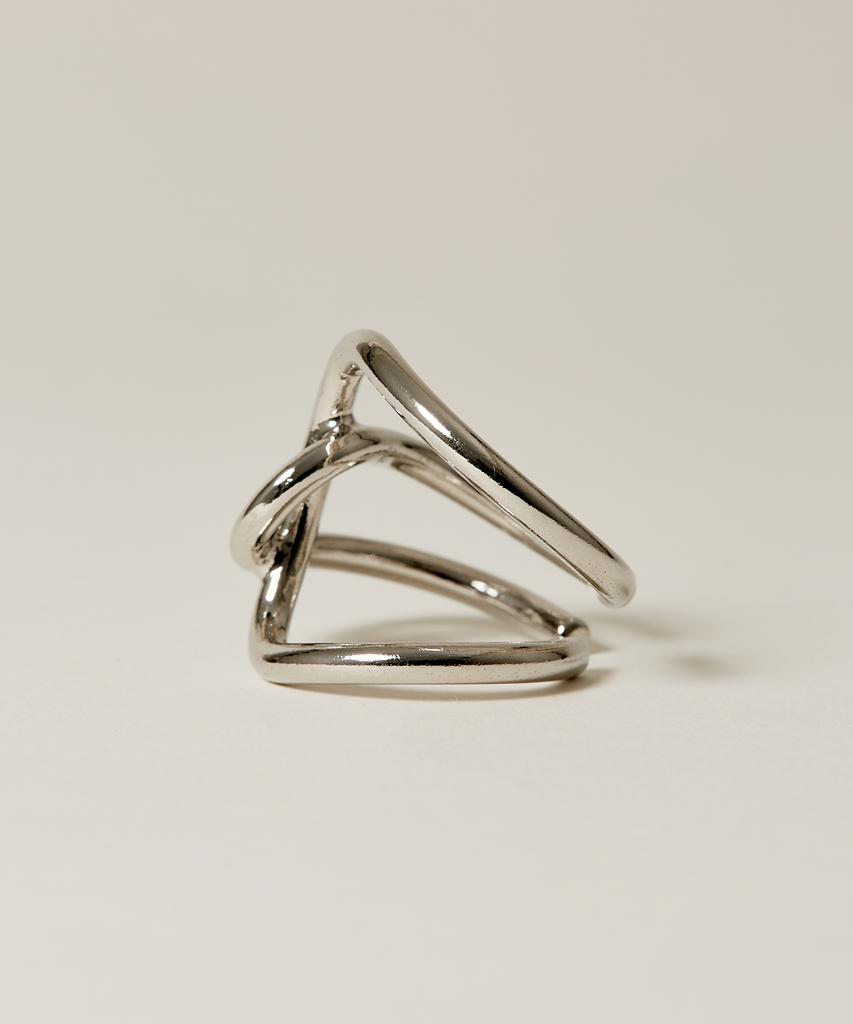 Novice Tokyo Big Cross Ring / Silver