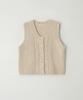 THERYE Cable Button Vest(Ivory)