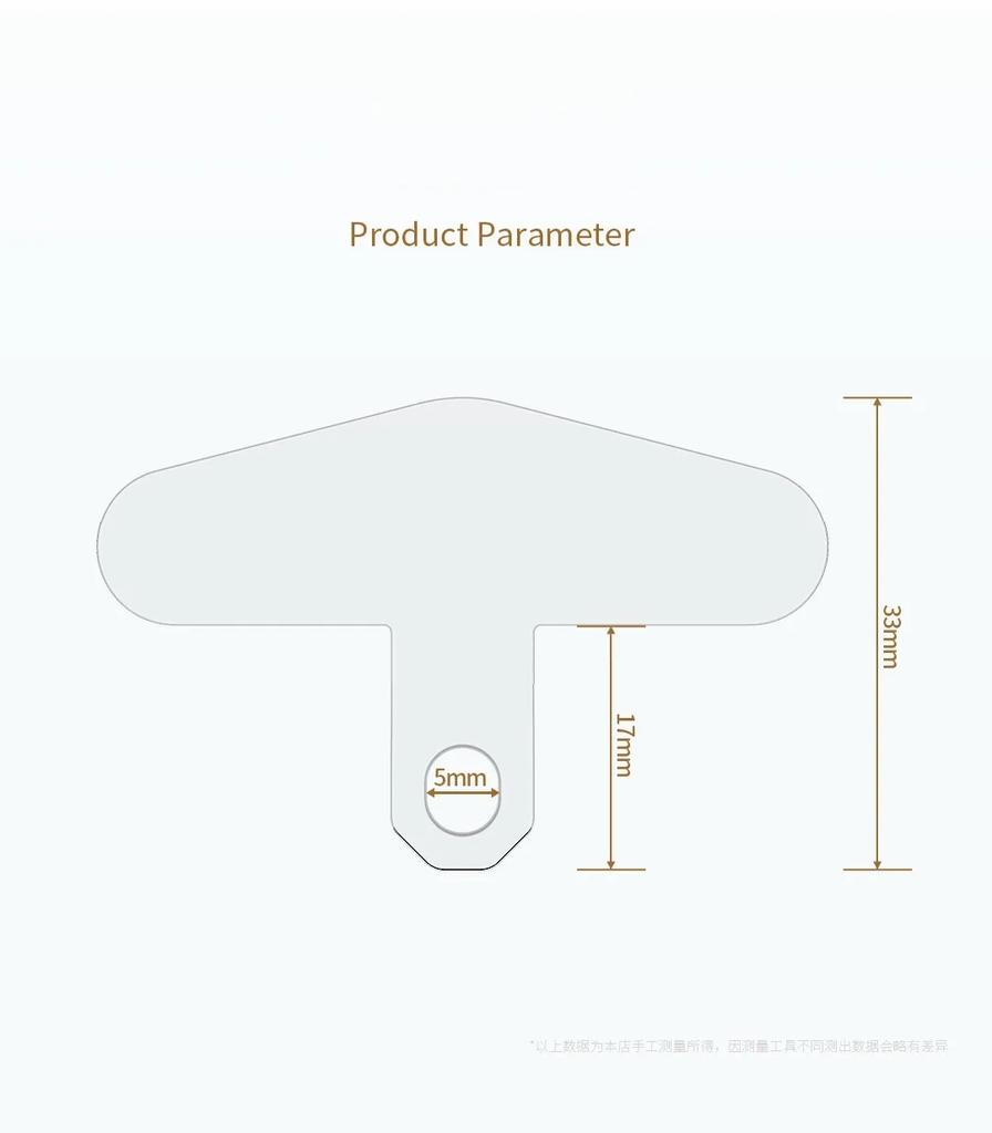 Transparent Soft TPU Phone Lanyard Gasket Detachable Anti-lost Phone Hanging Cord Strap Patch Tether Pad for IPhone Samsung